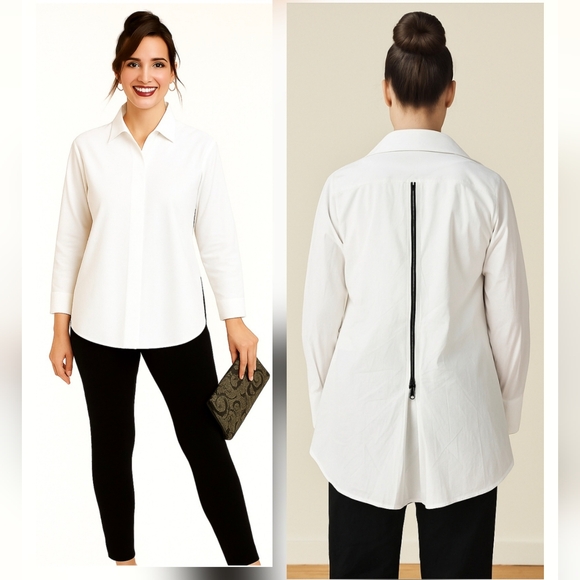 Kozan Phoebe Zip Back Top Sz 1X - Picture 1 of 8
